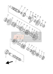 5BE172310000, Ingranaggio 3M, Yamaha, 3