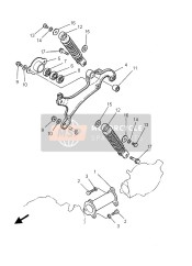 3PT222101000, Shock Absorber Assy, Rear, Yamaha, 0