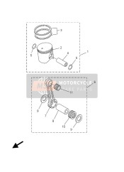 5UP116300000, Pistone Completo         YZ250, Yamaha, 0