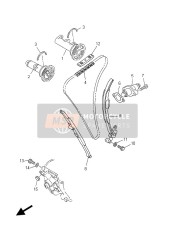 5TA121801000, Arbre A Cames Comple, Yamaha, 2