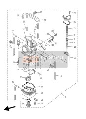 4KM141424700, Gicleur,  Ralenti, Yamaha, 1