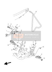 5XE274110200, Footrest 1, Yamaha, 2