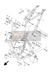 5NX214250000, Bracket, Rear Upper 1, Yamaha, 2