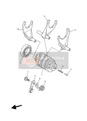 5BE185022000, Fork, Shift 2, Yamaha, 3