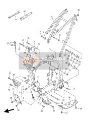 5TA211610000, Support,  Cable, Yamaha, 1