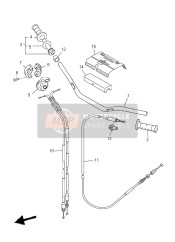 5XC261249000, Coprimanubrio           YZ450F, Yamaha, 4