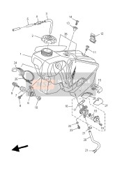 987020602500, Screw, Vlak Hoofd, Yamaha, 2