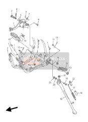 5XC27200A100, Pedale,  Frein, Yamaha, 0