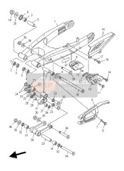 3D7221101000, Bras Arriere Comp., Yamaha, 0