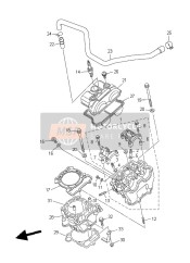 5NL111914000, Couvercle,  Culasse 1, Yamaha, 1