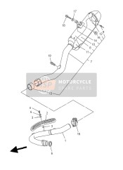 5XC14750S000, Uitlaatdemper, Yamaha, 0