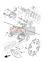 1C3257185000, Protector, Disk Brake, Yamaha, 2