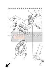 BREMSSATTEL VORNE (RAD GROSS)