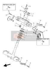 17D234420000, Supporto, Inferiore Manubrio, Yamaha, 0