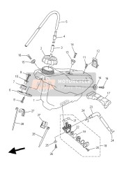 987070602000, Schroef Met Verzonken Kop, Yamaha, 4