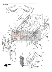 33D2174A0000, Insulator, Side Cover, Yamaha, 1