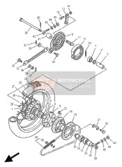 367253810100, Radachse, Yamaha, 3