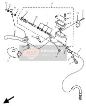 4ES258720200, Bremsschlauch 1, Yamaha, 0