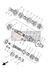 4XM172610000, Gear, 6TH Wheel, Yamaha, 0