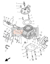 4XL113510100, Gasket, Cylinder, Yamaha, 2