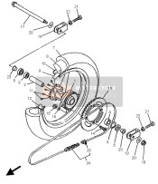 Roue arrière