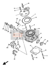 5X4Y113F1000, Houder 2 Assy, Yamaha, 2