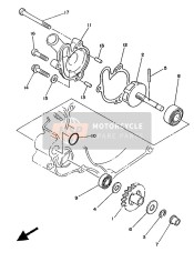 1LX124280100, Joint,  Couvercle De, Yamaha, 1