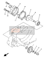 39X124500000, Impeller Shaft Assy, Yamaha, 2