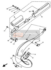 3JE146150100, Joint, Uitlaat 1, Yamaha, 4