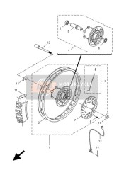 13CF581T0000, Ass. Disco Freno (Sin)   DT50R, Yamaha, 0