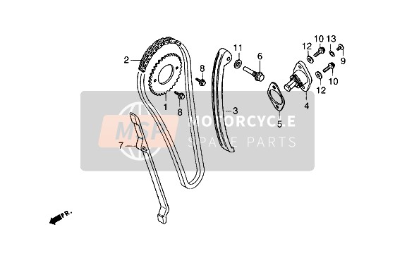 495449, Kettenspanner, Piaggio, 0