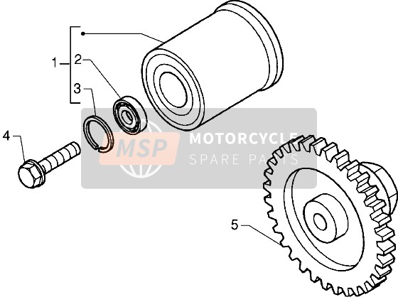 Gilera DNA 125 2000 Drehmomentbrenzer - Stoßdämpfer für ein 2000 Gilera DNA 125