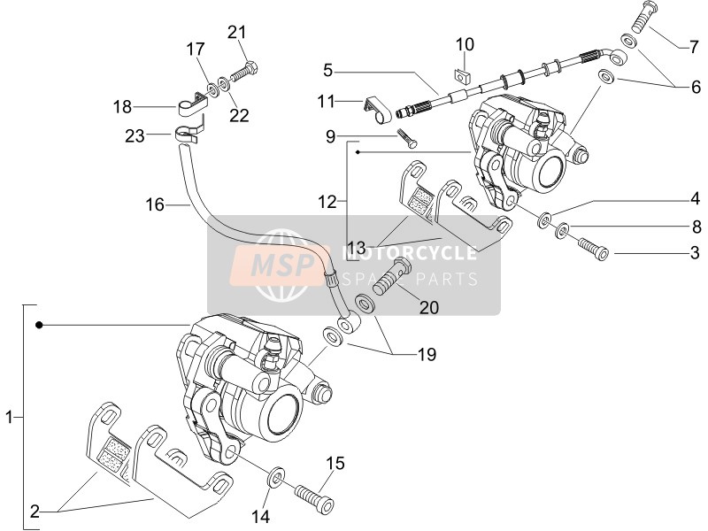 CM065704, Zuiger Set, Rem GSX-S125, Piaggio, 1