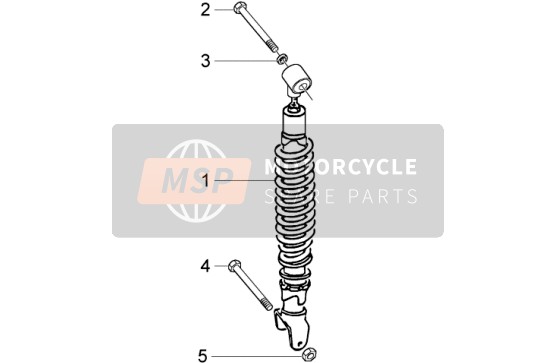 Gilera DNA M.Y. 2002 Rear Damper for a 2002 Gilera DNA M.Y.