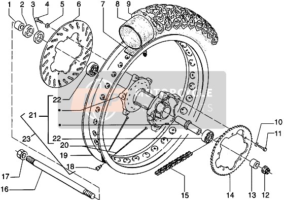 Roue arrière