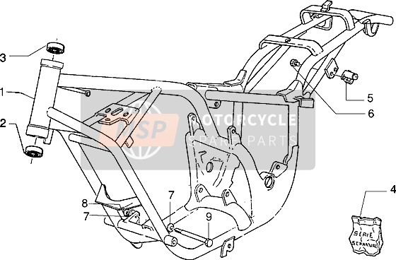 Gilera Eaglet Automatic 2004 Frame (2) for a 2004 Gilera Eaglet Automatic