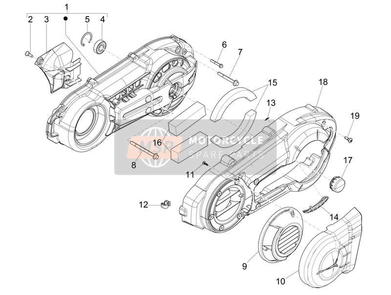 B016767, Vis M8X100, Piaggio, 0