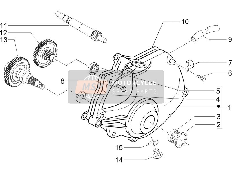 828911, Screw W/ Flange M8X35, Piaggio, 3