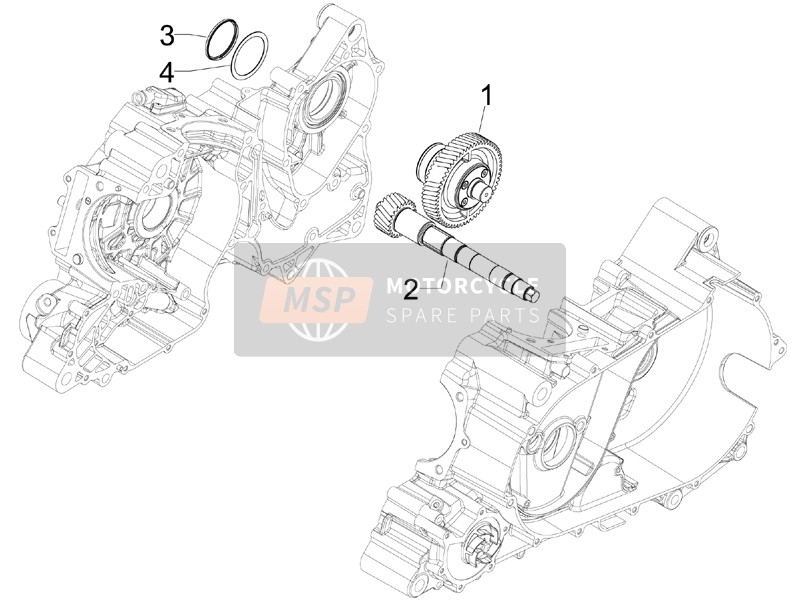 Gilera GP 800 2010 Unité de réduction pour un 2010 Gilera GP 800