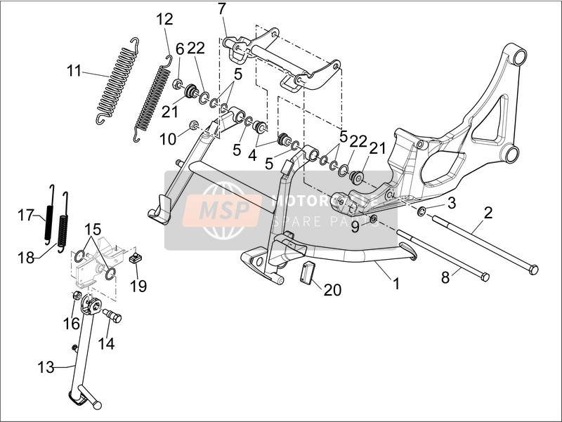 Gilera GP 800 2009 Supporter/s pour un 2009 Gilera GP 800