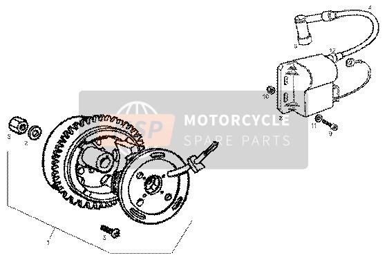 847235, Nut, Piaggio, 1