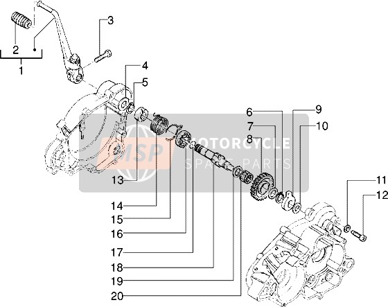 Gilera GSM 2002 Starting Shaft for a 2002 Gilera GSM