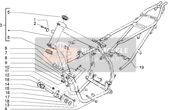 Gilera GSM 2004 Frame for a 2004 Gilera GSM