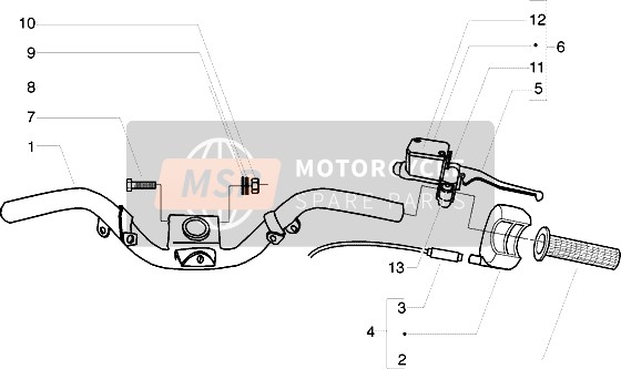 Gilera Ice 2003 Lenker-HAUPTZYLINDER für ein 2003 Gilera Ice