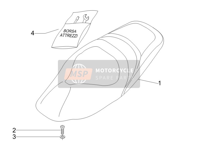 Gilera NEXUS 125 E3 2007 Sillín/Asientos para un 2007 Gilera NEXUS 125 E3