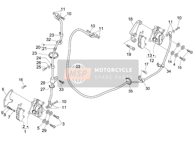 649553, Rem Remklauw Ondersteuning Bord, Piaggio, 0