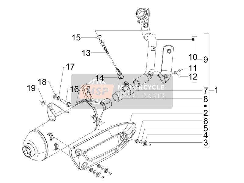 834951, Conical Washer, Piaggio, 3