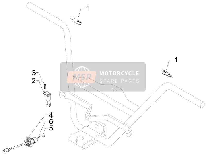 Gilera NEXUS 125 ie E3 2008 Sélecteurs - Commutateurs - Boutons pour un 2008 Gilera NEXUS 125 ie E3