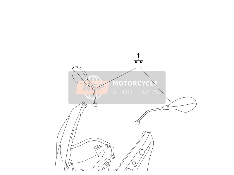 Gilera NEXUS 250 SP E3 2006 Espejo de conducción/s para un 2006 Gilera NEXUS 250 SP E3