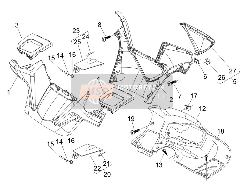 Gilera NEXUS 500 E3 (UK) 2006 Coprimanubri per un 2006 Gilera NEXUS 500 E3 (UK)